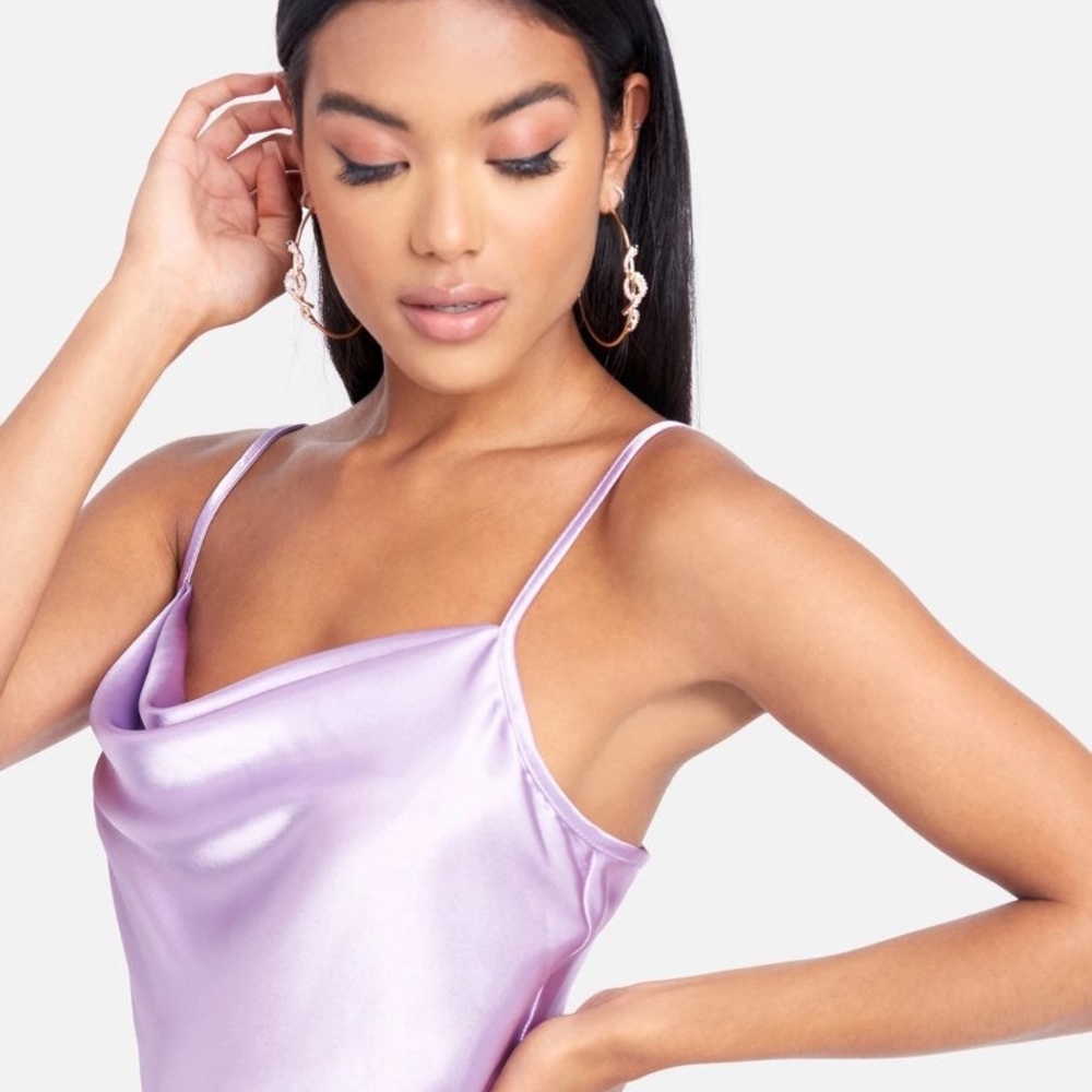 Bebe Cowl Neck Slip Dress